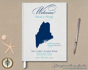 Custom Map Guest Book