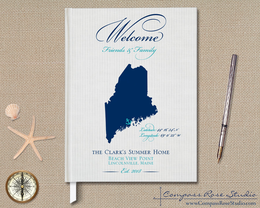Custom Map Guest Book