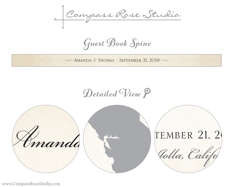 Wedding Map Guest Book