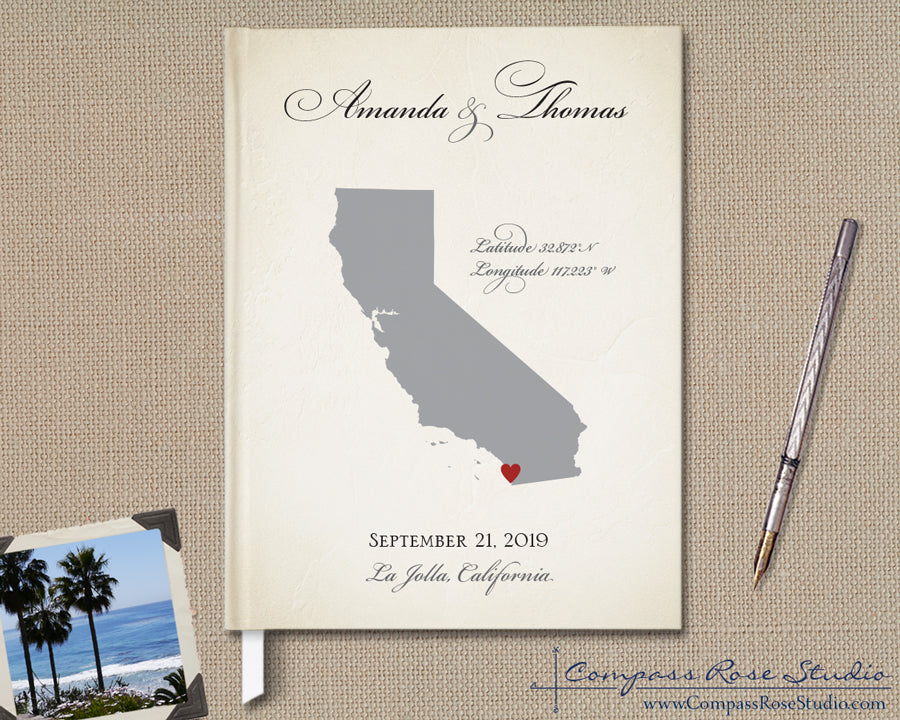Wedding Map Guest Book