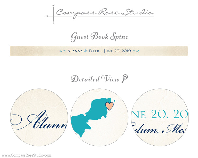 Wedding Map Guest Book