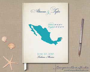 Wedding Map Guest Book