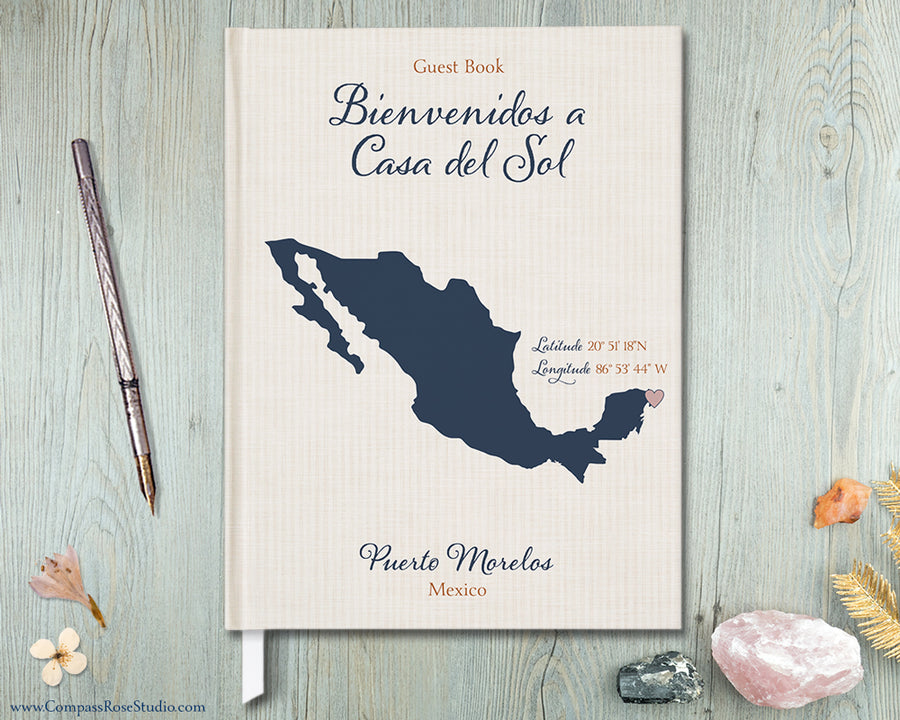 Custom Map Guest Book