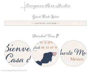 Custom Map Guest Book