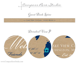 Custom Map Guest Book