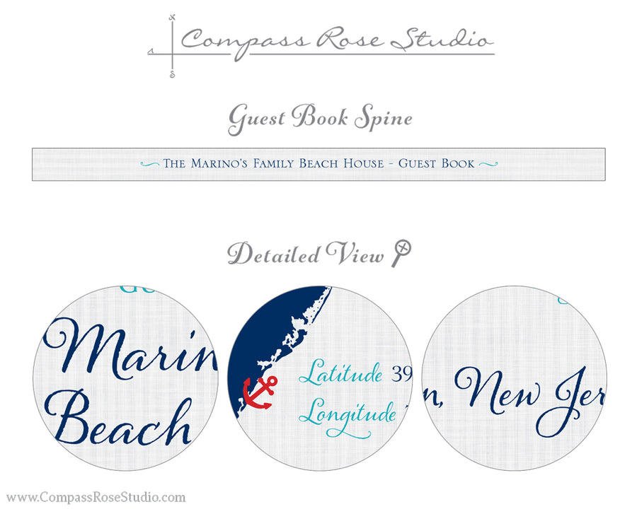 Custom Map Guest Book