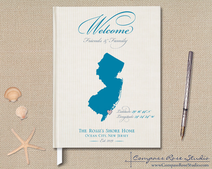 Custom Map Guest Book