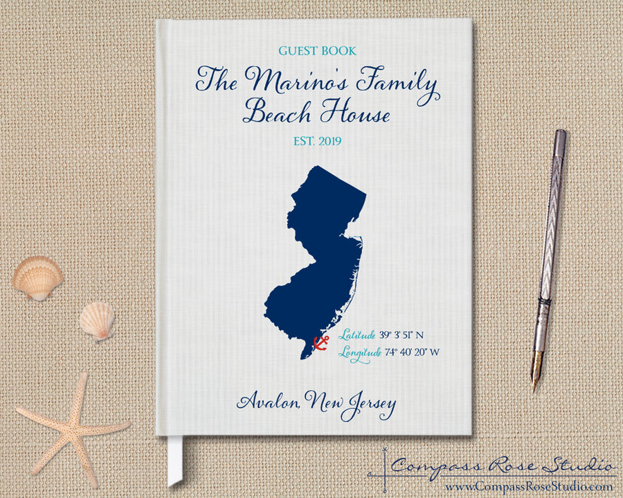 Custom Map Guest Book