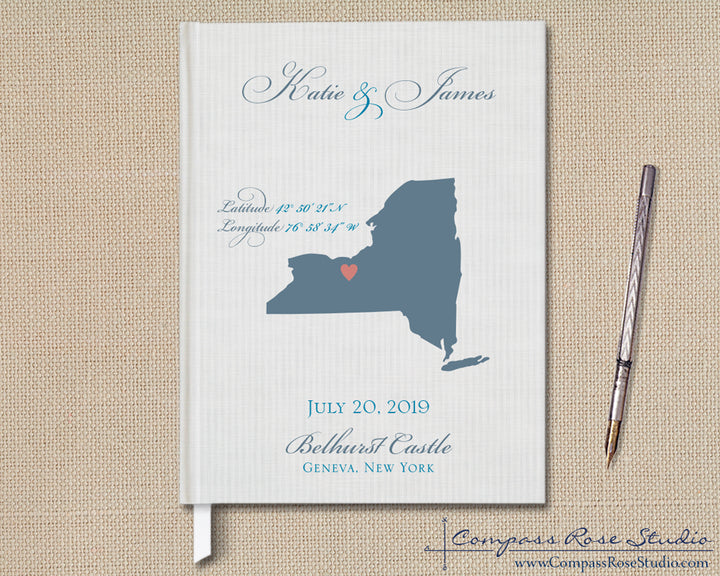 Wedding Map Guest Book