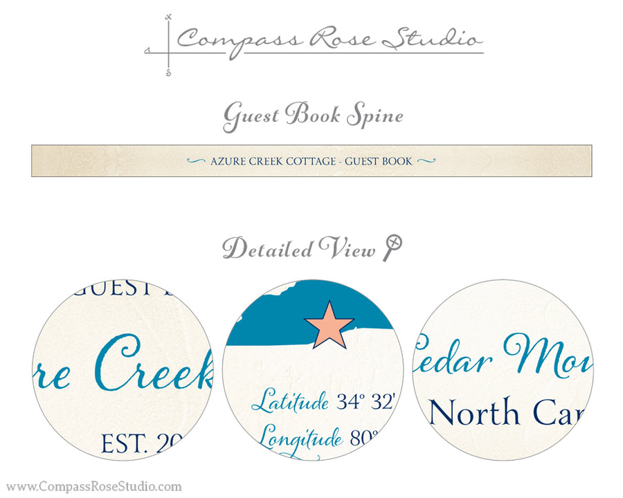 Custom Map Guest Book