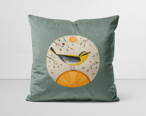 Oriole's Orange Pillow Cover