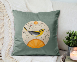 Oriole's Orange Pillow Cover