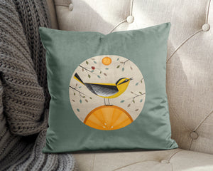 Oriole's Orange Pillow Cover