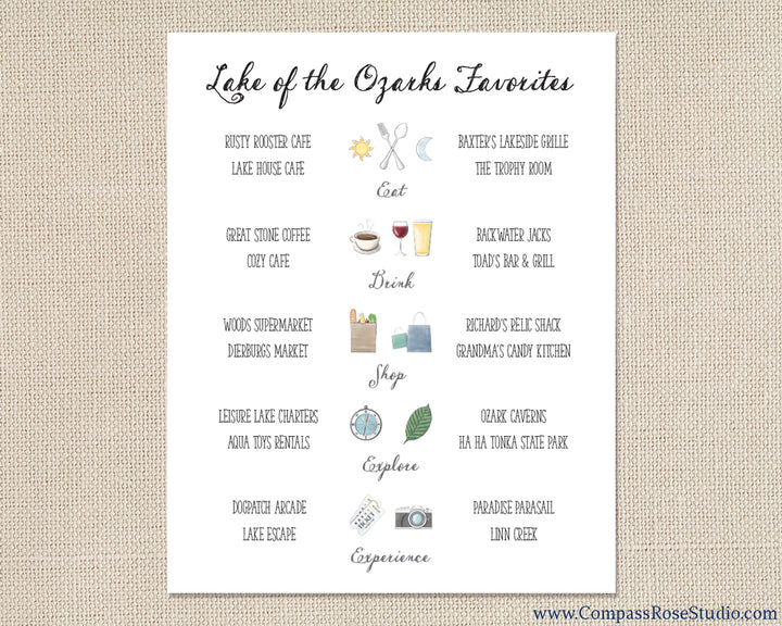 Favorite Places Art Print