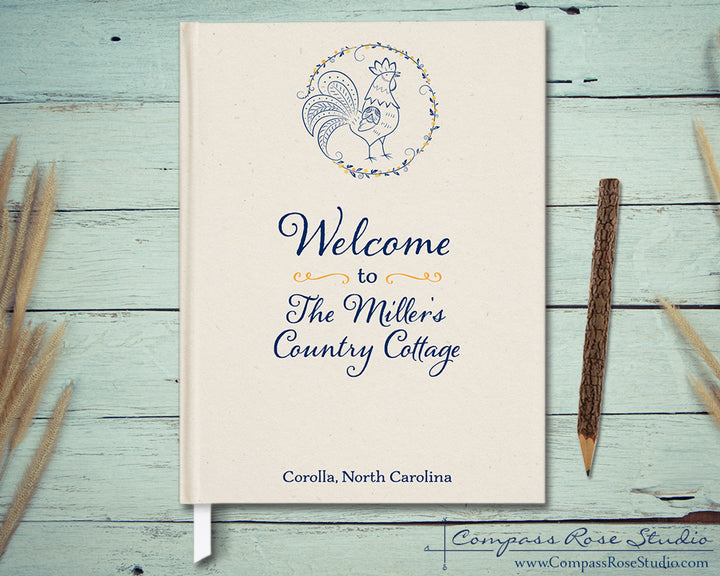 Rustic Rooster Guest Book