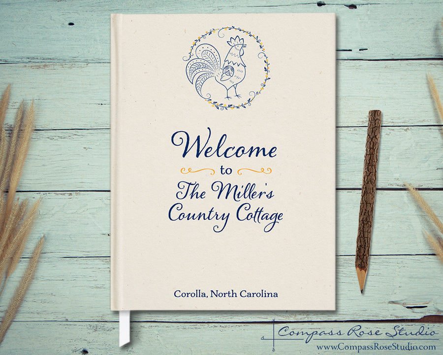 Rustic Rooster Guest Book
