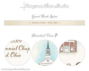 Venue Illustration Guest Book & Art Print