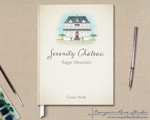 House Illustration Guest Book & Art Print