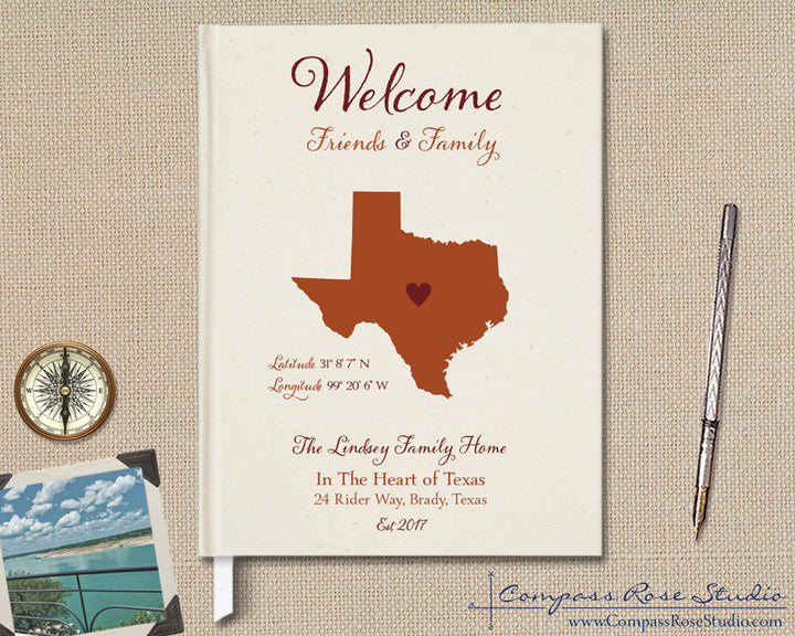 Custom Map Guest Book
