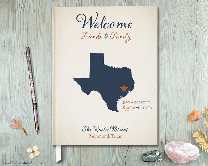 Custom Map Guest Book