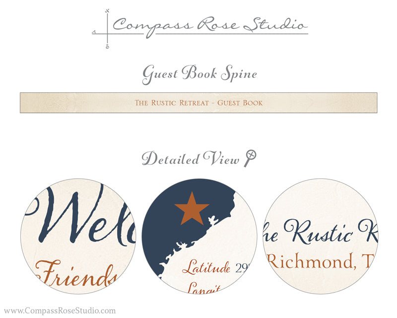 Custom Map Guest Book
